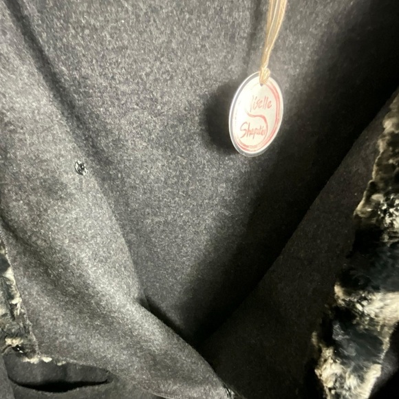 Giselle Shepatin Gray Wool Faux Fur Samantha Jacket - Picture 4 of 14